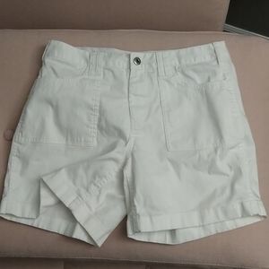 Stretch White Shorts